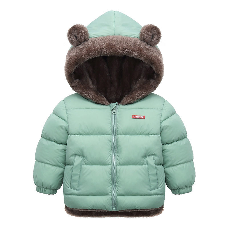 Cozy Winter Warm Coat For Kids Hooded Baby Boys Girls Jacket In Soft Cotton  Fleece Insulated Padde 5