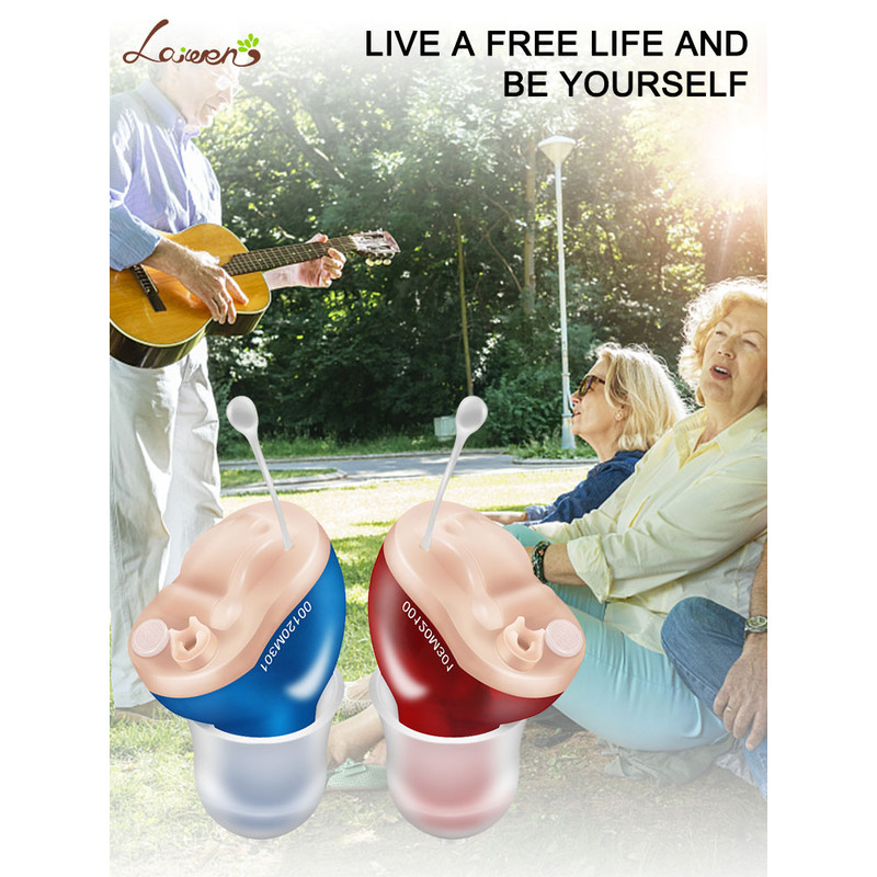 Invisible Wireless Hearing Aid Adjustable Mini CIC Sound Amplifier For Adults  Elderly LeftRight Ea 5