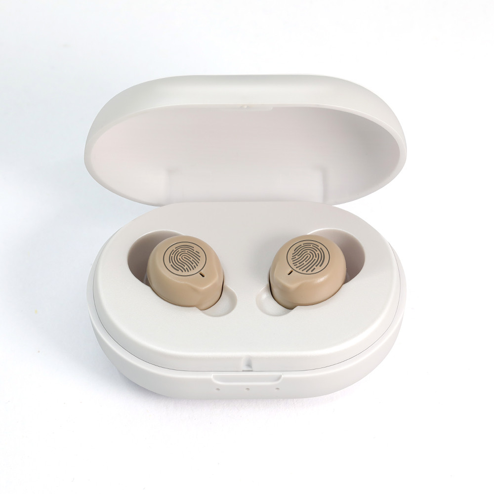 Touch Control One Pair Rechargeable Hearing Aids Mini Sound Amplifier For The Elderly  Seniors With 0