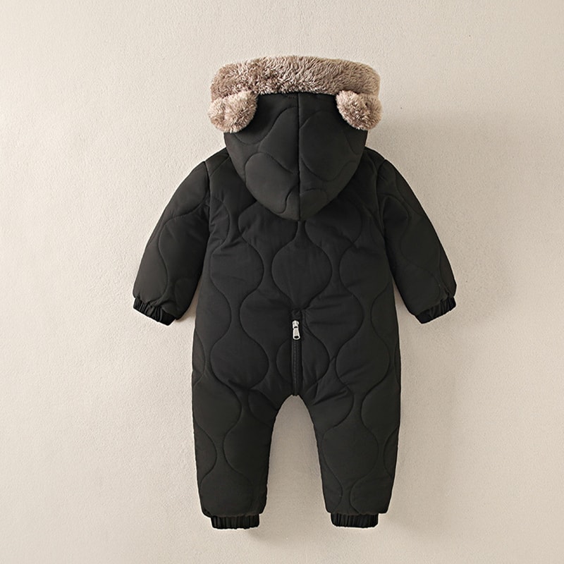 Newborn Baby Girl Clothes, Baby Boy Jumpsuit: Winter Snowsuit with Plus Velvet, Thick 0-3 Years Romper Overalls Toddler