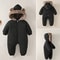 Newborn Baby Girl Clothes, Baby Boy Jumpsuit: Winter Snowsuit with Plus Velvet, Thick 0-3 Years Romper Overalls Toddler