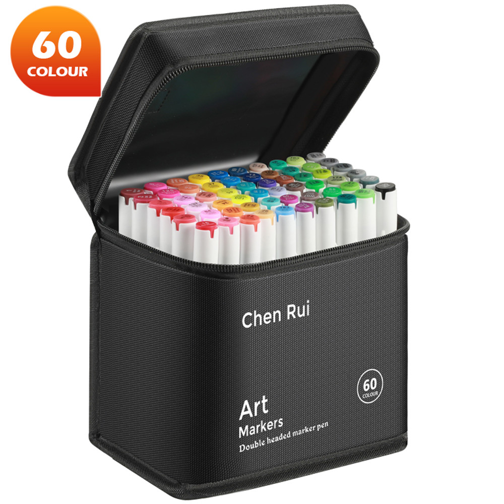 Dual Tip Alcohol Markers Professional Art Marker Set For Artists Brush  Broad Tips Drawing Coloring 6