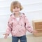 Baby Clothes Spring And Fall Flower Pattern Zipper Simple Outerwear With Pocket Cute Casual Girl'S Children's Jacket Girl Hooded