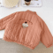 Adorable Toddler Baby Boy Girl Jackets For Spring Autumn Long Sleeve Embroidery Fleece Cotton Kids  2