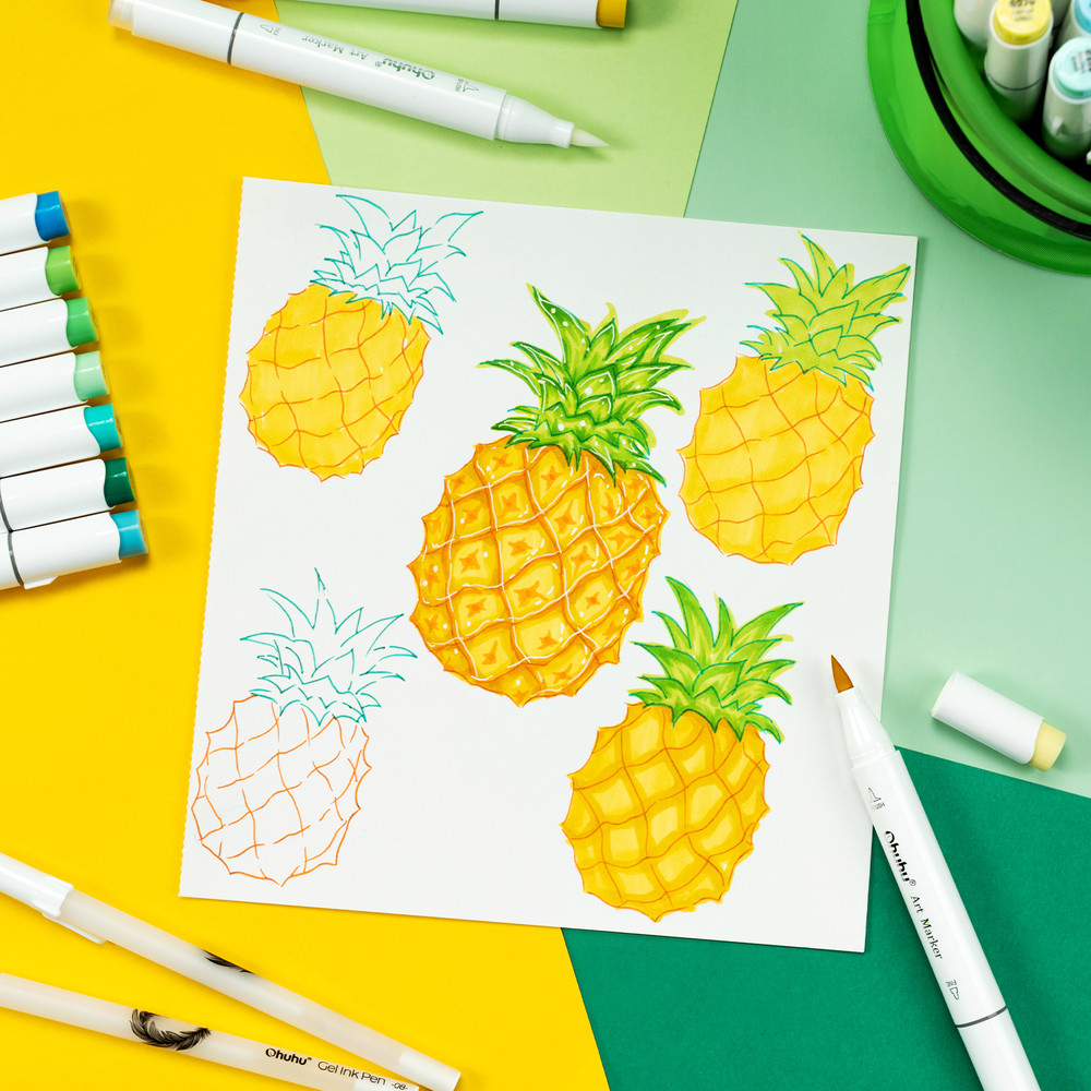 Marker Pen Set Color Markers Refillable Alcohol Art Markers With Dual Tips For Sketching Manga And  1