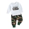 Adorable Baby Girl 2-Piece Spring Ensemble, Floral Embroidered Pullover, Camo Print Pants, Cute Toddler Outfit