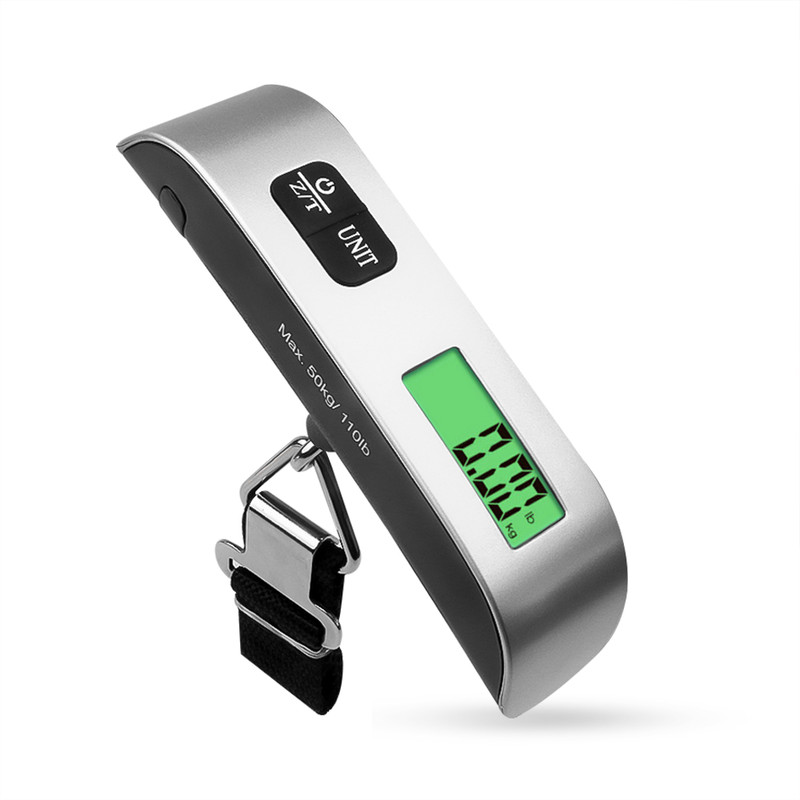 50kg Hanging Baggage Scale Digital Luggage Scale With LCD Display Portable Suitcase Weighing Scale  1