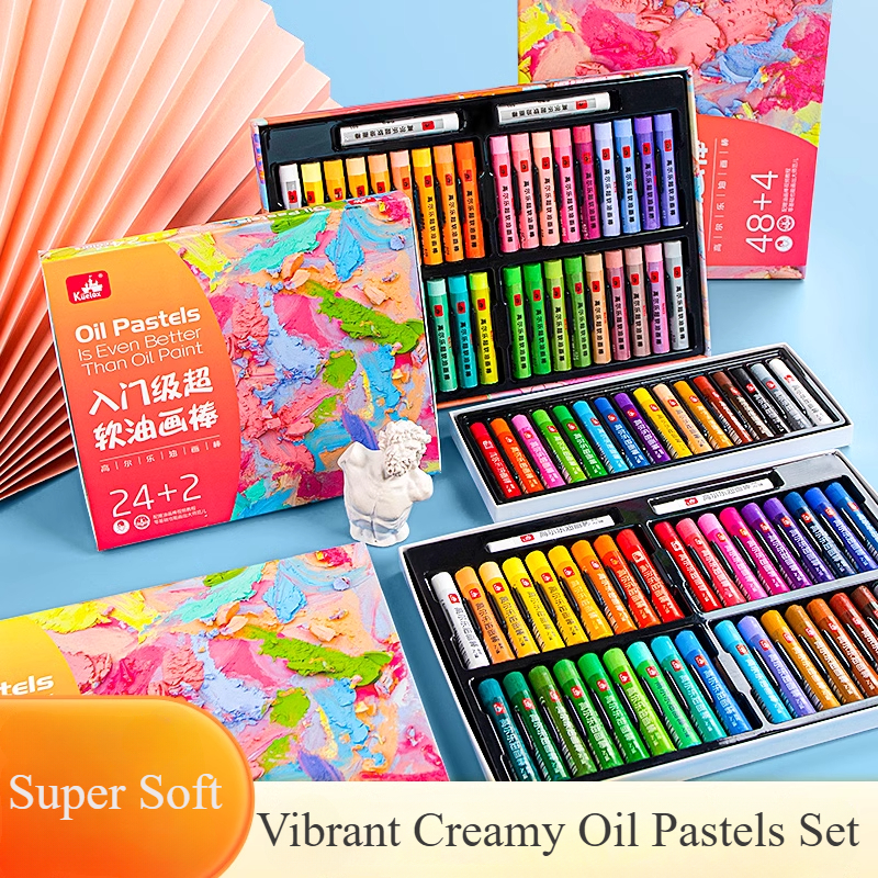 Professional Super Soft Oil Pastels Vibrant Colors Set Ideal For Art Craft Drawing Sketching With S 4
