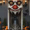 Ultimate Spooky Witch  Zombie Halloween Door Cover IndoorOutdoor Haunted House Wall Decor With 2D S 0