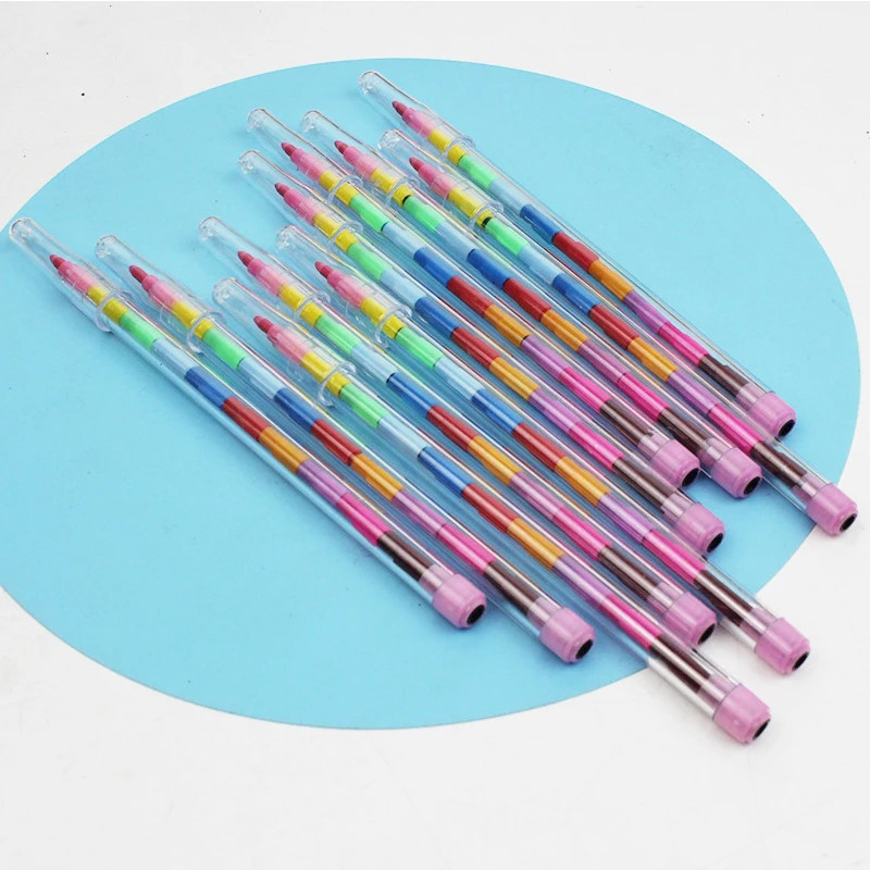 Colors DIY Replaceable Crayons Oil Pastel Creative Colored Pencil Graffiti Pen for Childrens Painting & Drawing Station
