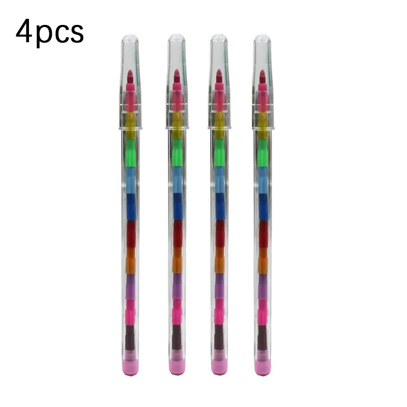 Colors DIY Replaceable Crayons Oil Pastel Creative Colored Pencil Graffiti Pen for Childrens Painting & Drawing Station