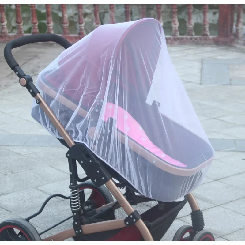 Breathable Baby Stroller Mosquito Net Universal Fit Insect Shield Mesh Prams Pushcarts  Bassinets S 5