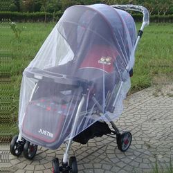 breathable baby stroller mosquito net, universal fit insect shield mesh prams, pushcarts & bassinets, summer essential
