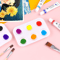Durable White Plastic Paint Tray Palette, Watercolor Ceramic Color Mixing Palette for Art, DIY Crafts, Painting Parties