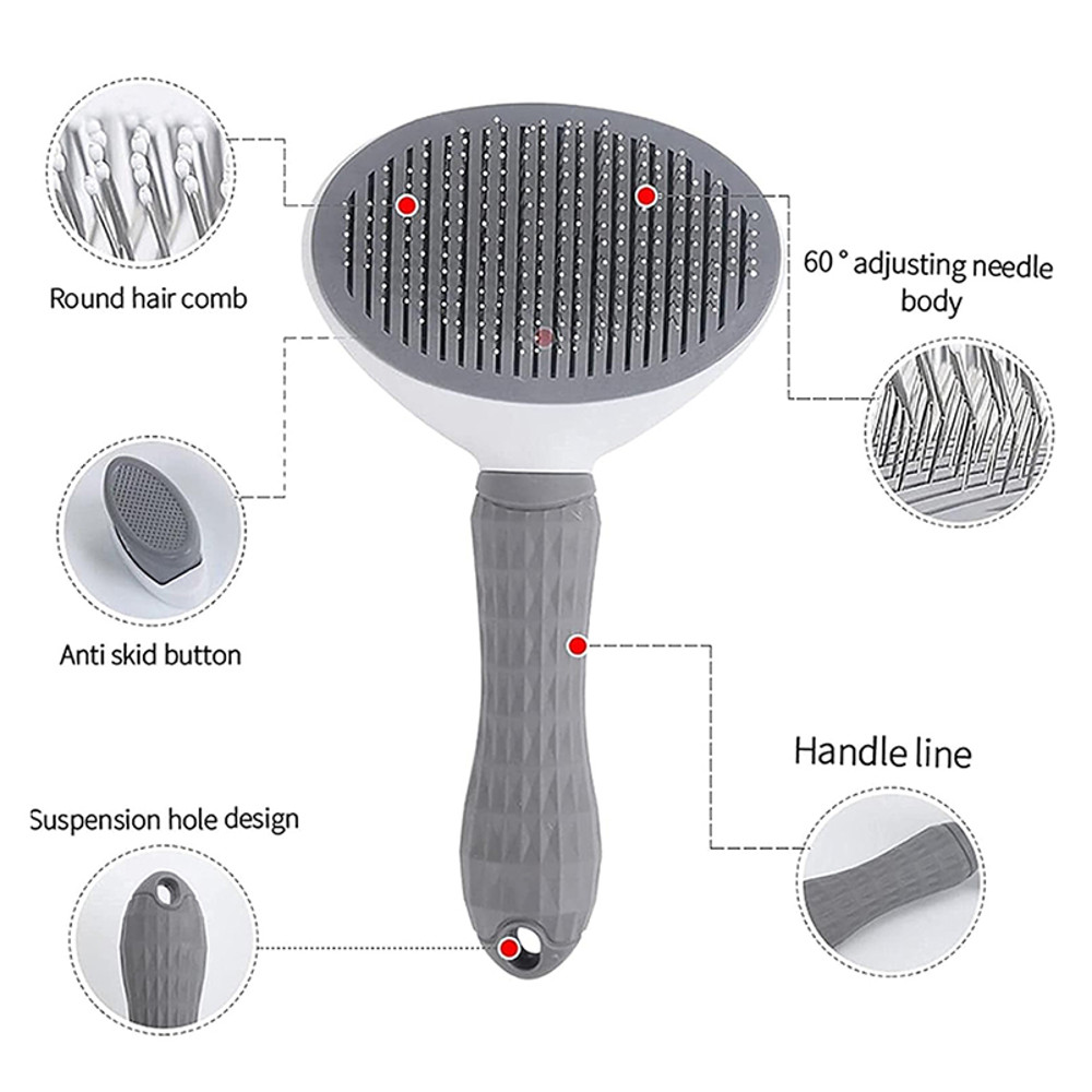 LongHaired Dog Combing Brush Pet For Dog Combing Special Comb To Remove Floating Hair Needle Comb P 8