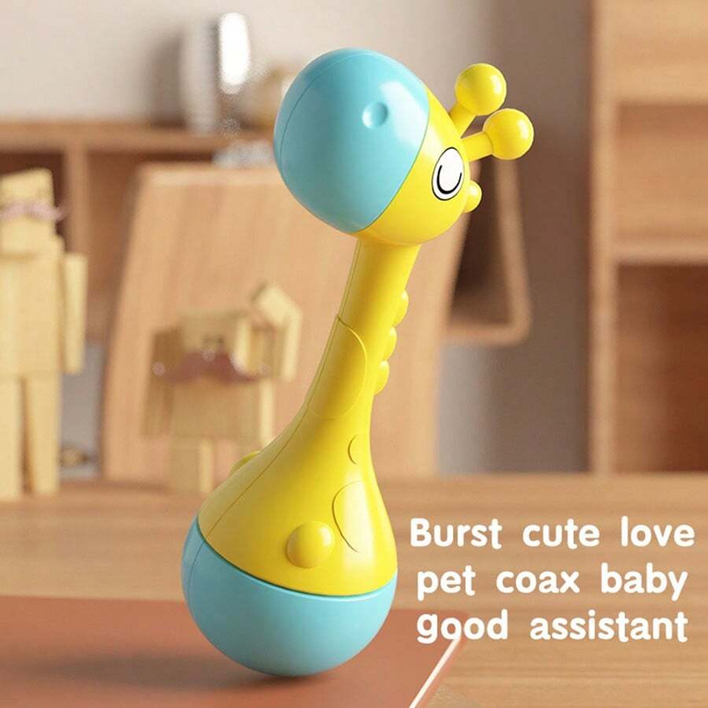 Sensory Baby Educational Toys, Plastic Hand Rattle with Soft Sound for Infant Development