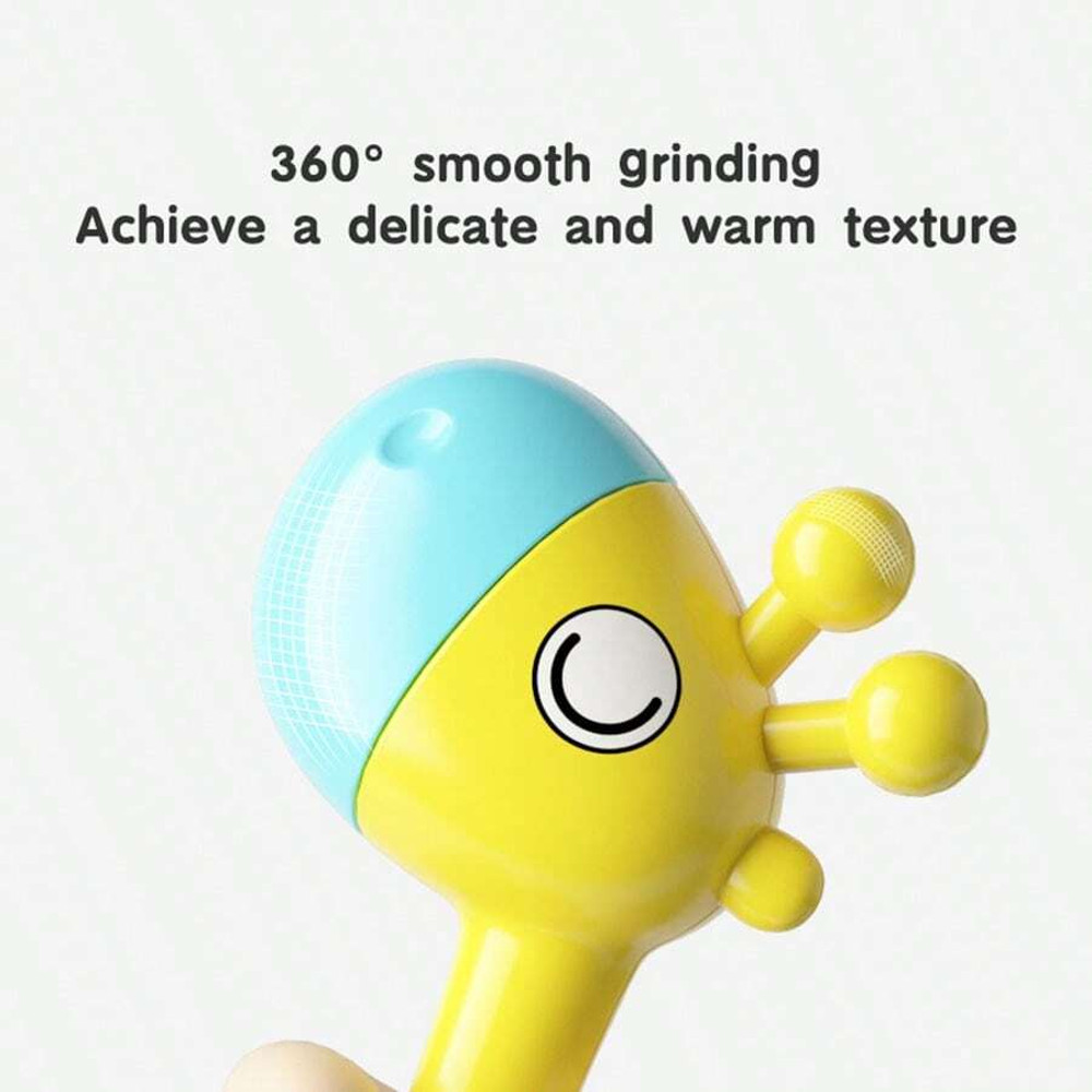 Sensory Baby Educational Toys, Plastic Hand Rattle with Soft Sound for Infant Development