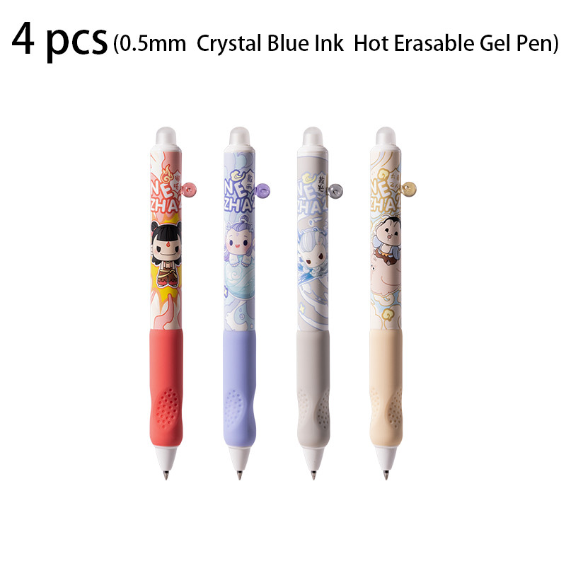 Deli Black Ink Crystal Blue Ink Hot Erasable Gel Pen Cute Office Supplies  School Stationery Writin 3