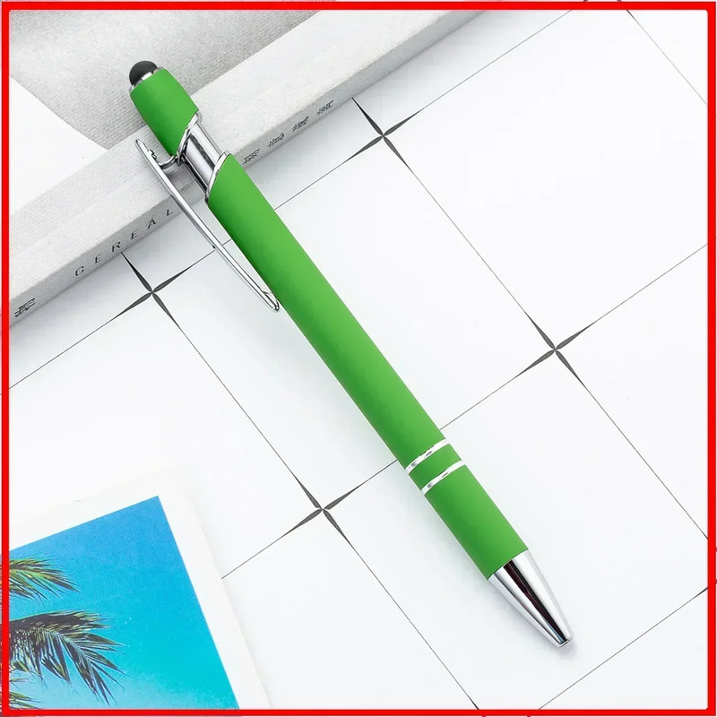 Wholesale Metal Ballpoint Pens With Touch Screen Tip Office School Promotional Advertising Pen With 6