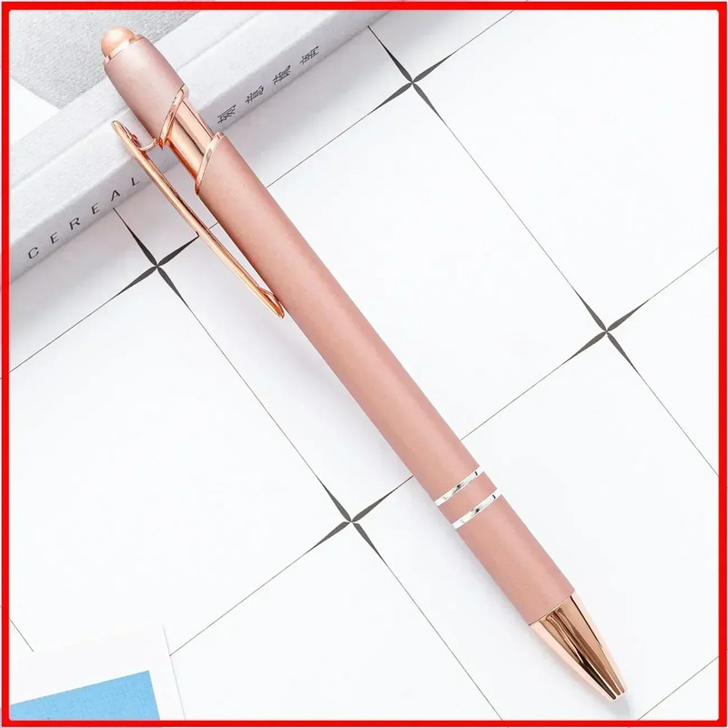 Wholesale Metal Ballpoint Pens with Touch Screen Tip, Office, School, Promotional Advertising Pen with Custom Logo