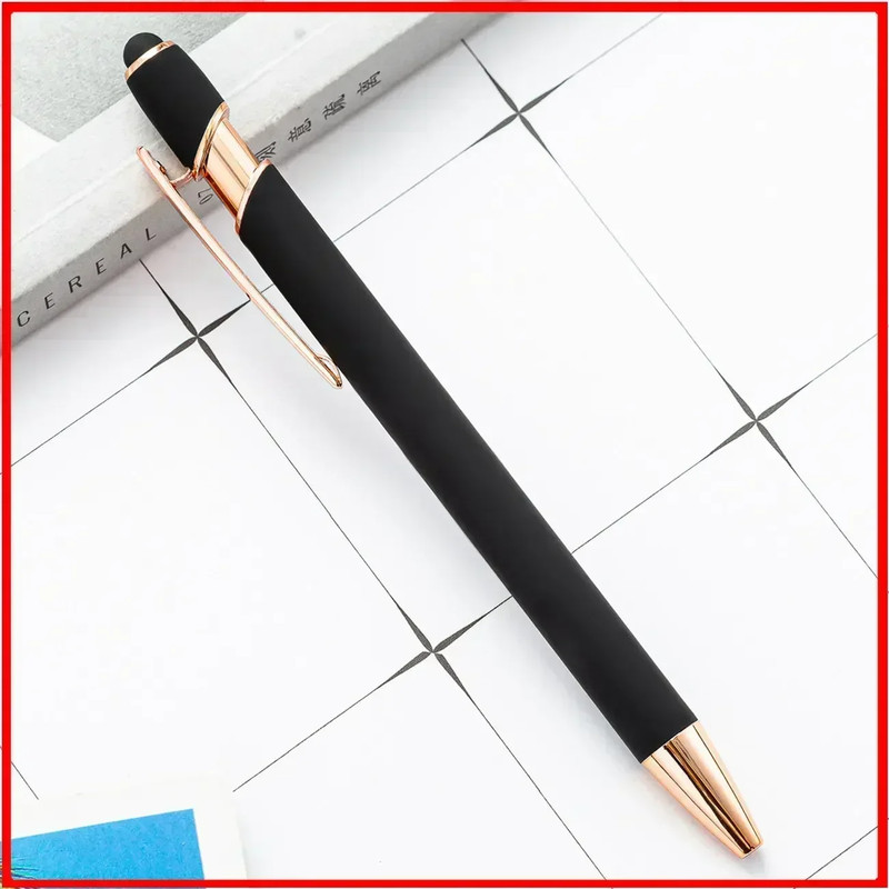 Wholesale Metal Ballpoint Pens with Touch Screen Tip, Office, School, Promotional Advertising Pen with Custom Logo