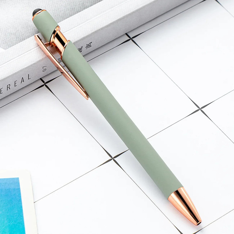 Wholesale Metal Ballpoint Pens with Touch Screen Tip, Office, School, Promotional Advertising Pen with Custom Logo