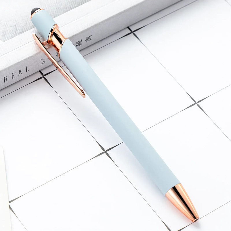 Wholesale Metal Ballpoint Pens with Touch Screen Tip, Office, School, Promotional Advertising Pen with Custom Logo