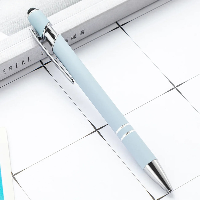 Wholesale Metal Ballpoint Pens with Touch Screen Tip, Office, School, Promotional Advertising Pen with Custom Logo