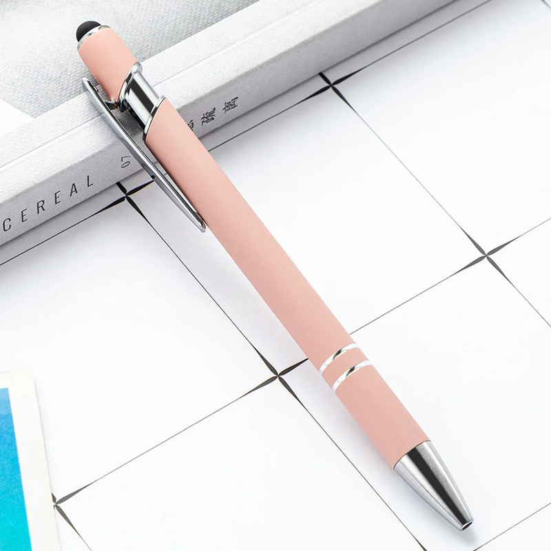 Wholesale Metal Ballpoint Pens with Touch Screen Tip, Office, School, Promotional Advertising Pen with Custom Logo