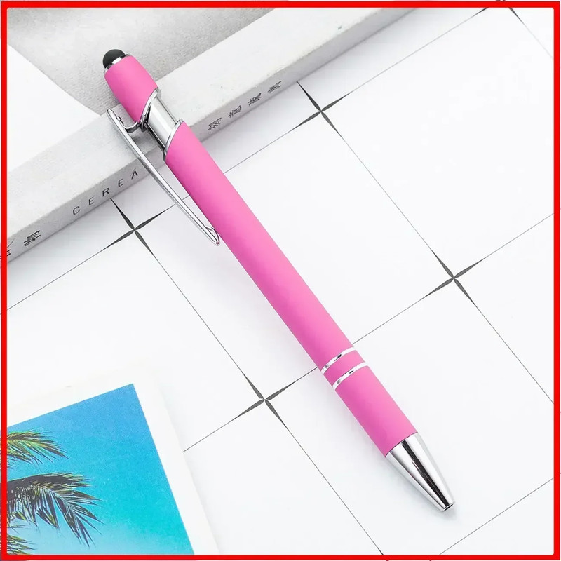 Wholesale Metal Ballpoint Pens with Touch Screen Tip, Office, School, Promotional Advertising Pen with Custom Logo
