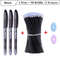 Premium Black  Blue Ink Gel Pen Set Ball Tip Magic Pen With Eraser Erasable Pens With Refills  Extr 5