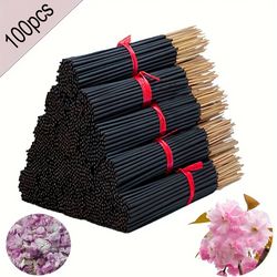 japanese cherry blossom incense sticks, extended, smooth & clean burn for home, yoga & spiritual use
