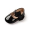 Breathable Newborn Baby Non-slip PU Walking Shoes, Soft Rubber Sole Baby Princess Shoes with British Bow Style
