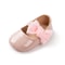Breathable Newborn Baby Non-slip PU Walking Shoes, Soft Rubber Sole Baby Princess Shoes with British Bow Style
