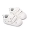 Baby White PU Sneaker Nonslip For Toddler Boys And Girls Comfortable Soft Sole With Embroidered Sta 1