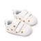 Baby White PU Sneaker Nonslip For Toddler Boys And Girls Comfortable Soft Sole With Embroidered Sta 2