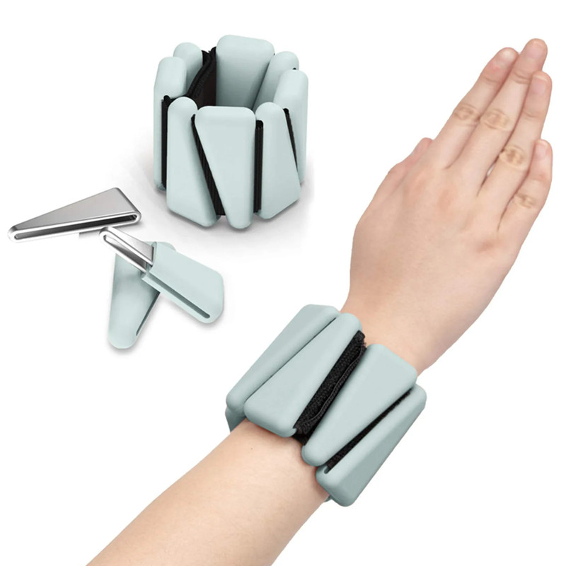 Wrist Weights Yoga Fitness Exercise Triangle Silicone Adjustable Ankle Wrist Protector Weight Brace 5
