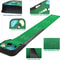 PGM Golf Indoor Putting Mat Putter Trainer Green Carpet Practice Set Ball Return Mats for Home & Office Golf Practice