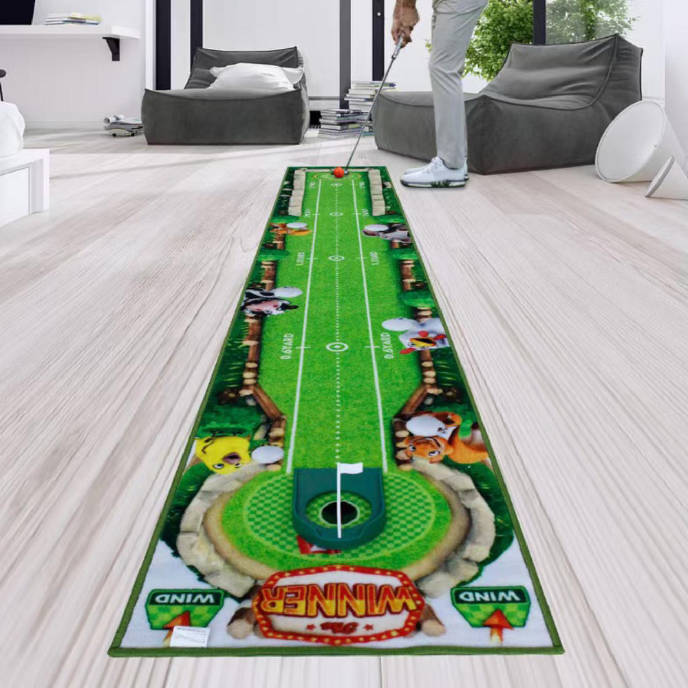 Golf Putting Mat Gift For Golfer Portable Golf Training Aid  Lightweight Golfing Accessory To Impro 2