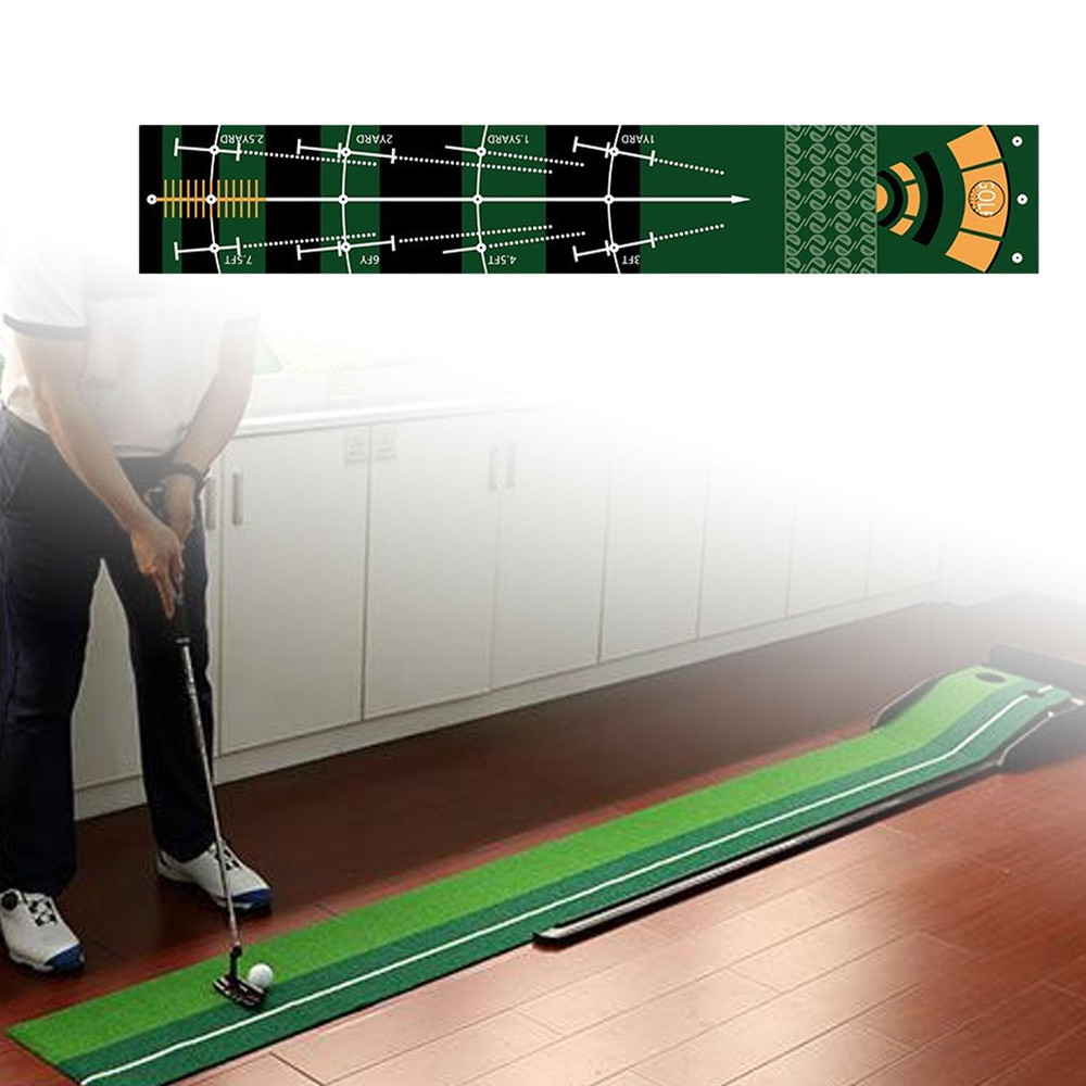Golf Putting Mat Gift For Golfer Portable Golf Training Aid  Lightweight Golfing Accessory To Impro 3