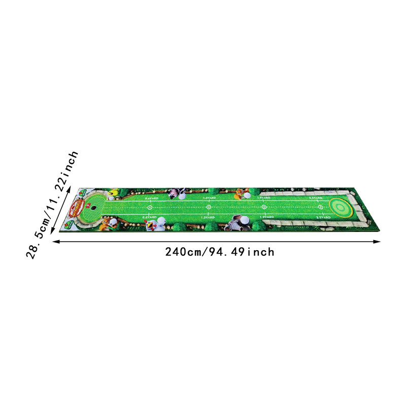 Golf Putting Mat Gift For Golfer Portable Golf Training Aid  Lightweight Golfing Accessory To Impro 11
