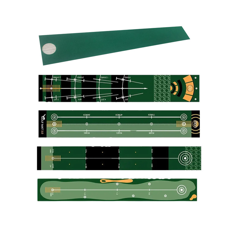 Lightweight Foldable Golf Putting Mat Portable Golf Putting Practice Mat Durable Golf Training Pad  3