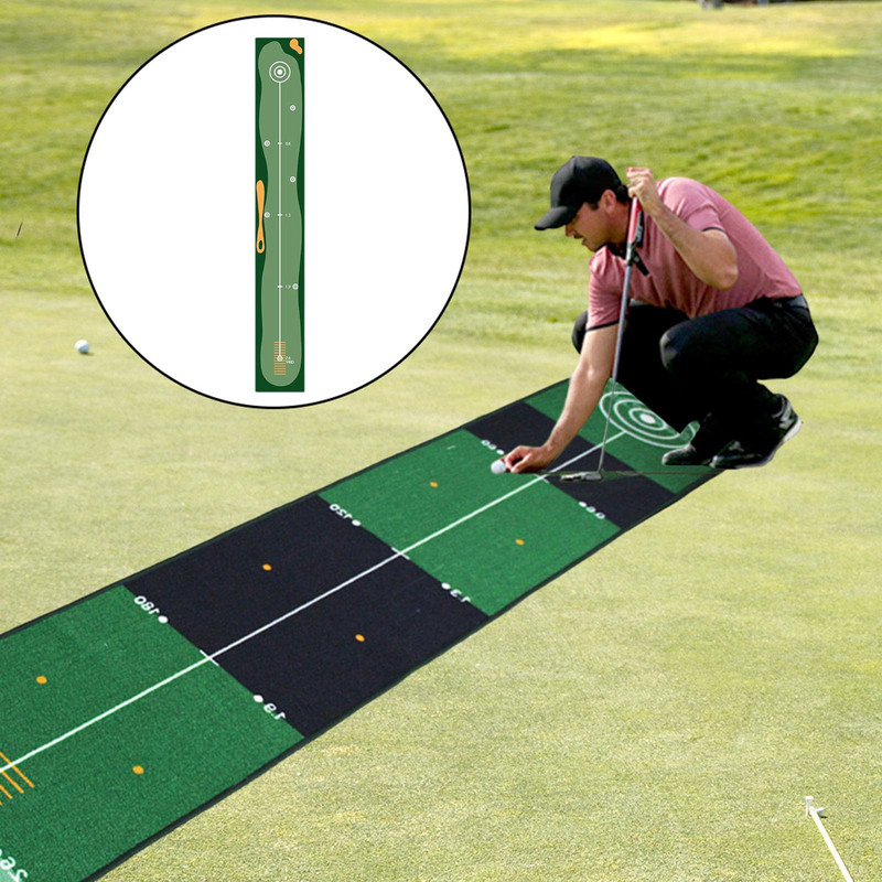 Lightweight Foldable Golf Putting Mat Portable Golf Putting Practice Mat Durable Golf Training Pad  4