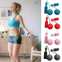 cordless skipping rope with heavy ball, fast jump rope for men & women, portable fitness tool for yoga, boxing, aerobic