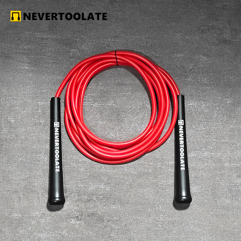 NEVERTOOLATE PVC Skip Rope MiddleLong Handle Durable Jump Rope For Exercise Gym Speed Endurance  We 8