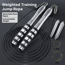 premium jump rope with metal wire & non-slip handles, fitness, weight loss & cardio training essential, active lifestyle