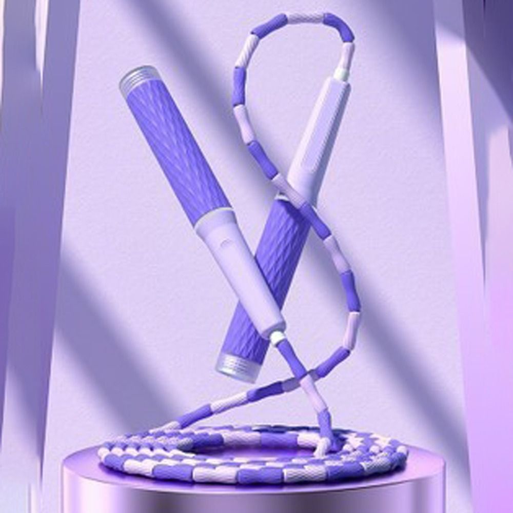 Durable Adjustable Soft Beaded Skipping Rope, Lightweight, Tangle-Free Training Jump Rope with Strong Flexibility