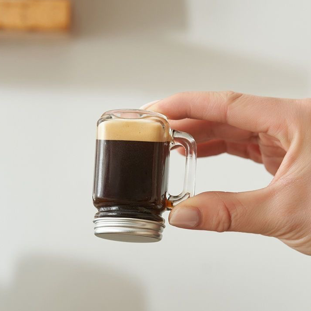 Portable Mini Mason Jar With Lid For Jam Honey Coffee Milk Juice, Leakproof Shot Glass For Home Party Bar Vodka Spirits