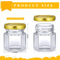 Mini Hexagon Glass Jars Bulk With Lids Small Honey Jars Spice Canning Mason Jars For Wedding Favors 4