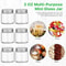 Mini Mason Jars With Lids Wide Mouth Clear Glass Jars For Canning Food Storage Spice Jam Honey Jell 3